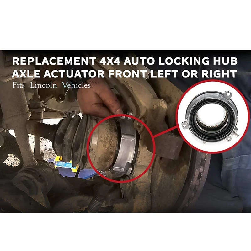 4 Wheel Drive Auto Locking Hub Axle Actuator Compatible for Ford F150 2004-2015