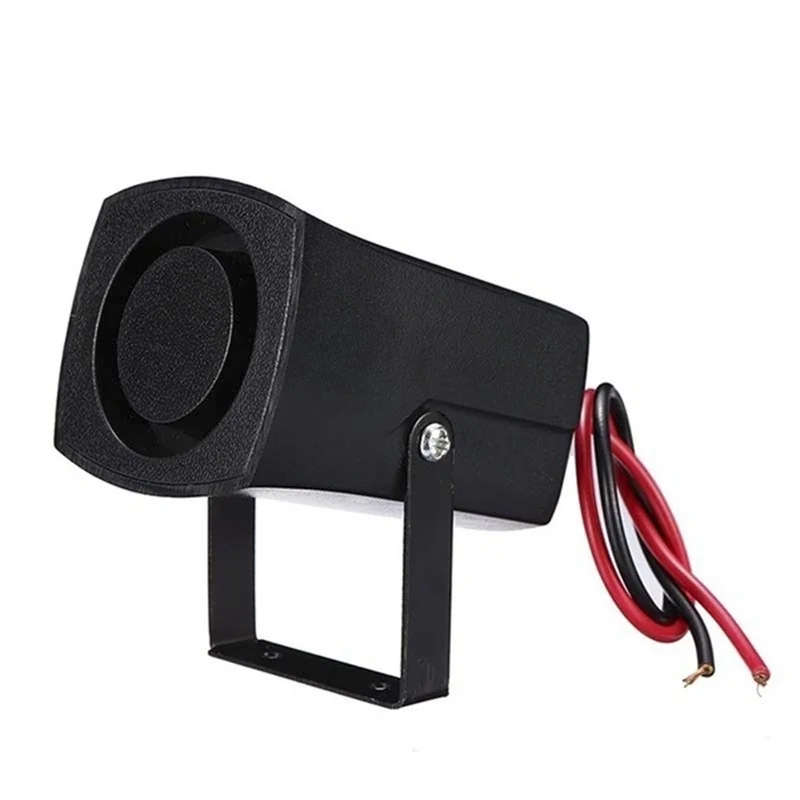 6Tones Car Police Fire Alarm Horn Ring Alarm System Siren Speaker Warning Loud Sound Alarm Speaker