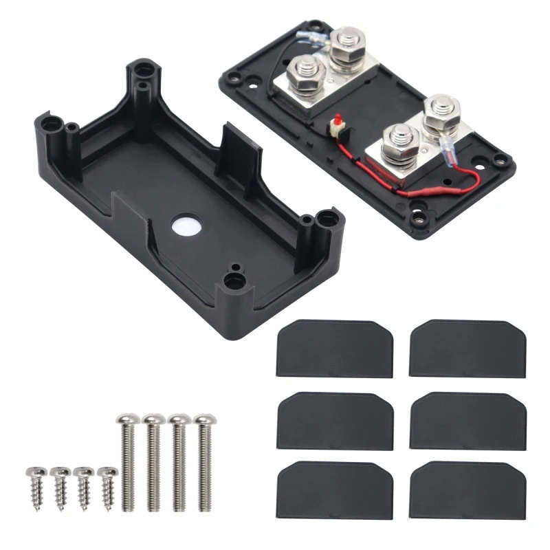 Car ANL Fuse Box 35-750A High Current Fuse Box with LED Indicator for 32V DC circuit automobiles