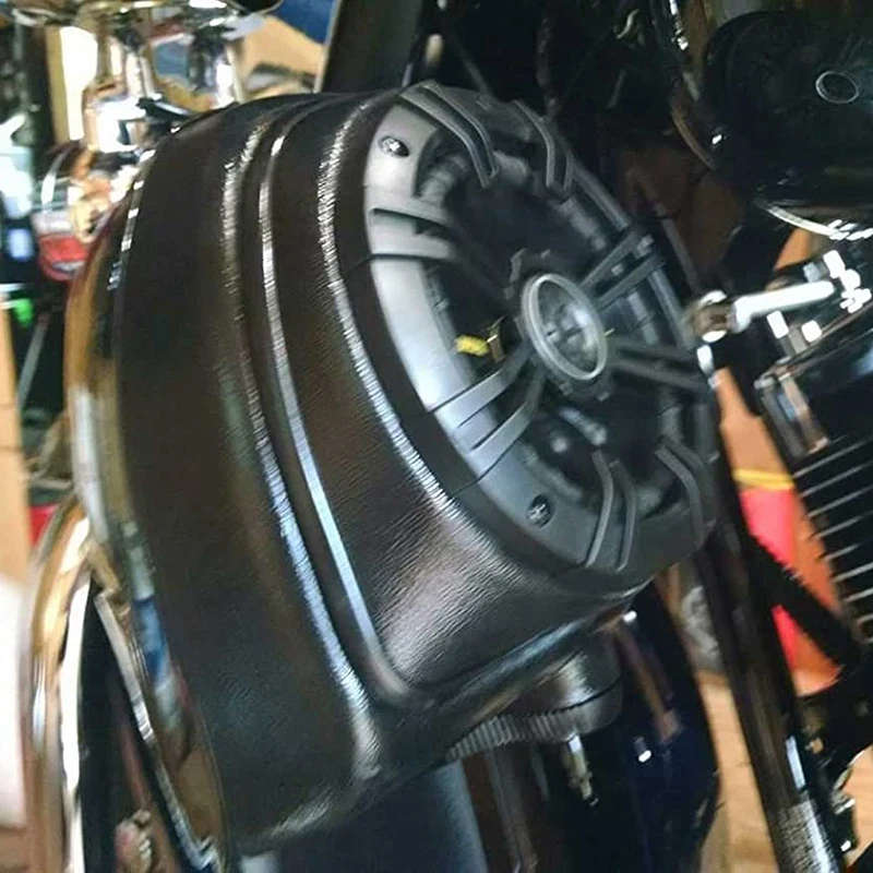 Pair 6.5 inch Speaker Boxes Pod Lower Vented Leg Fairings Fit for Touring Road King