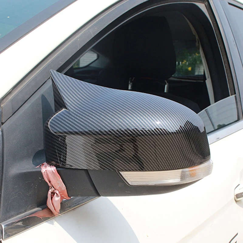 Car Rearview Mirror Cover for Ford Focus 3 - 3,5 2011-18 Side Wing Mirror Shell Carbon