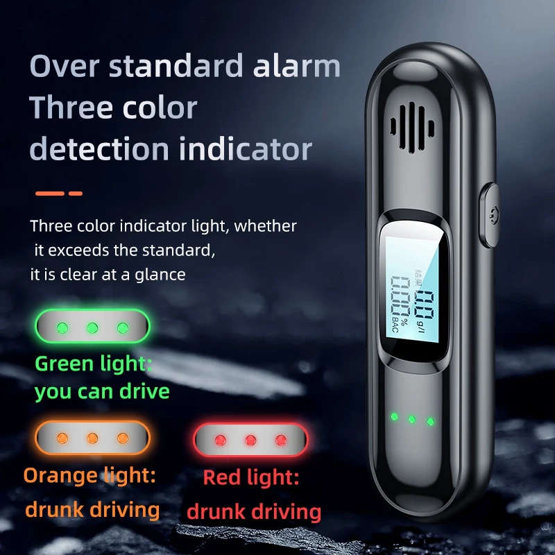 Professional Alkoholtester Tester Portable Tester with Semiconductor Sensor