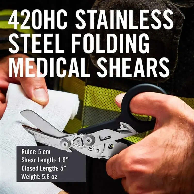 Raptor Emergency Response Shears multifunctional scissors with Strap Cutter and Glass Brea