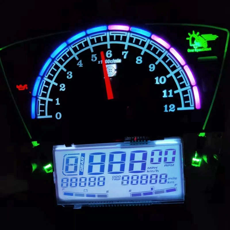 for Honda EX5 Speedometer Colors LCD Digital Odometer Dashboard Speedometer Meter Tachometer