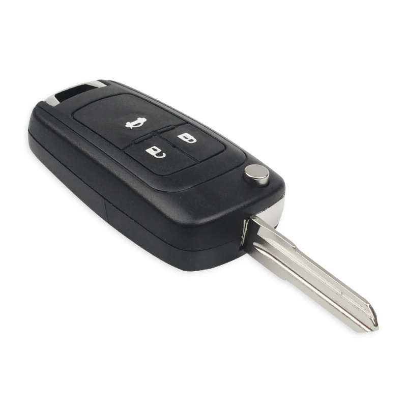 3 Buttons Flip Folding Key Shell for Chevrolet Cruze Aveo Remote Key Case Uncut Blank