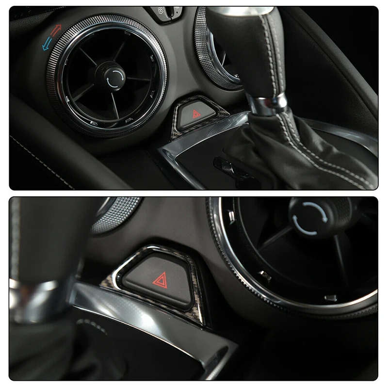 Emergency Lamp Light Switch Cover Trim Decorative Frame Stickers for Chevrolet Camaro 2017-2021