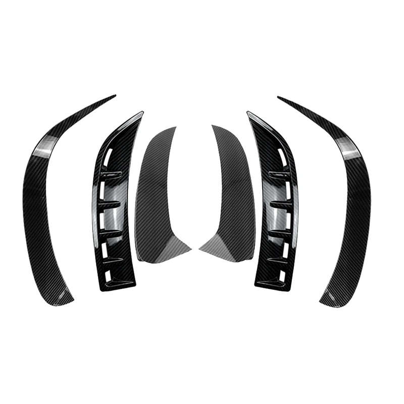 6Pcs Car Front&Rear Bumper Splitter Spoilers Trim for Mercedes-Benz GLE W167 2020 AMG