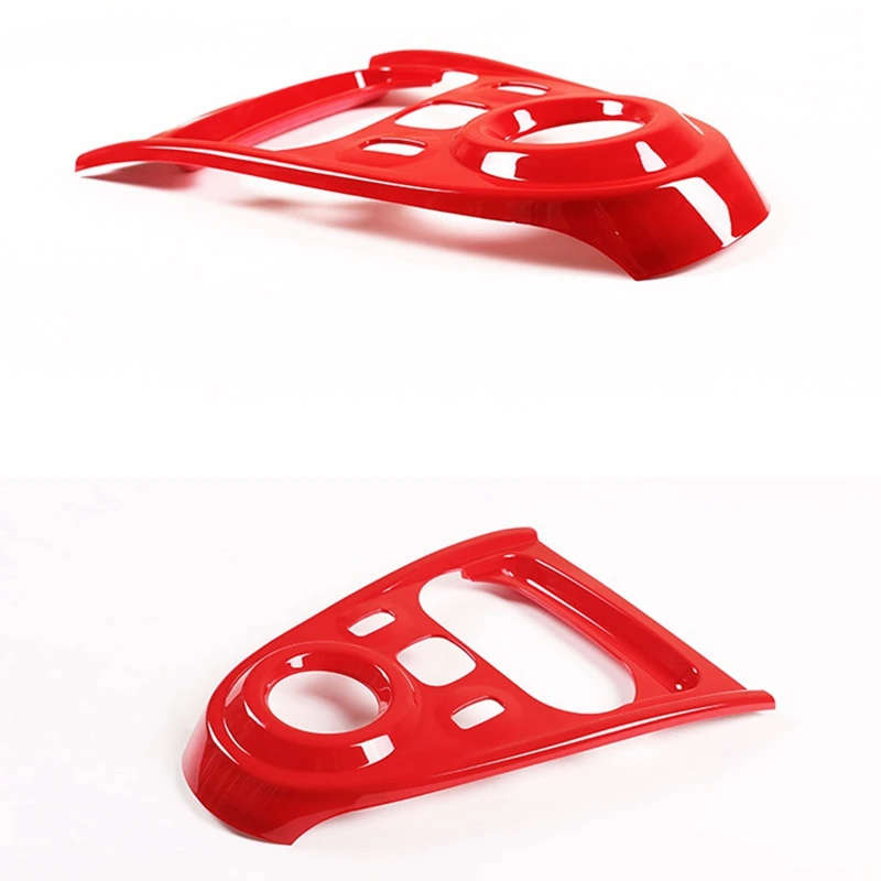 For Mercedes-Benz Smart 453 Fortwo Forfour 2015-18 ABS Car Gear Shift Knob Panel Frame Cover Trim