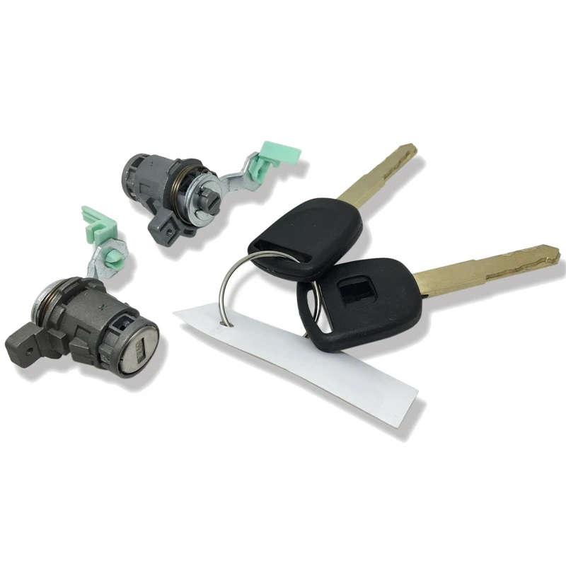 Left & Right Door Lock Cylinder with 2 Keys for 2003-2011 Honda Accord Civic Odyssey S2000 CR-V