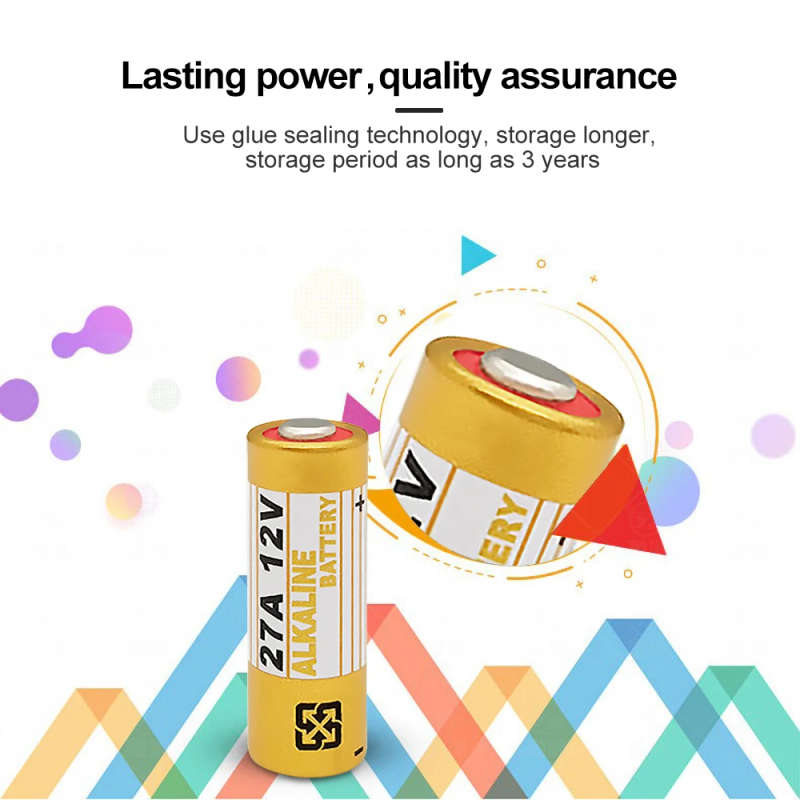 27A 12V Alkaline Battery [Equivalent MN27 L828 A27 V27GA CA22 EL812 G27A] [ Quantity - 10 Pieces ]
