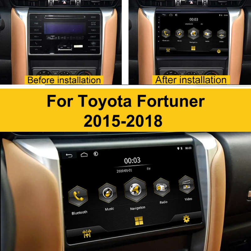 Android 8.1 Car AM Radio Player For TOYOTA Fortuner 2 2015-18 Double Recording RDS