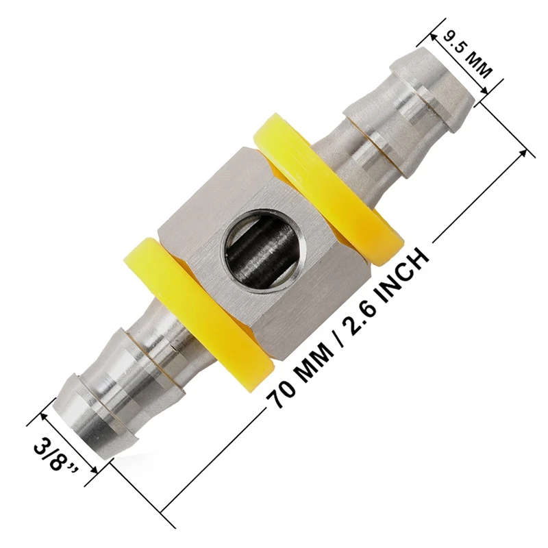 Fuel Pressure Gauge 1/8 NPT(140 Psi) with 3/8 Inch Fuel Line Fuel Pressure Gauge Sensor