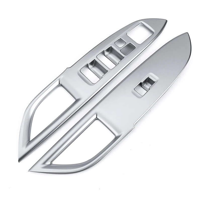 Car Chrome Door Window Armrest Switch Button Knob Panel Cover Trim Decoration for Mitsubishi