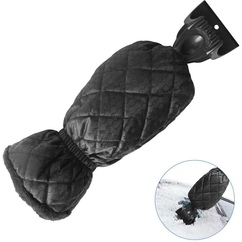 Ice Scraper Mitt Glove Windshield Snow Scraper Waterproof Snow Remover