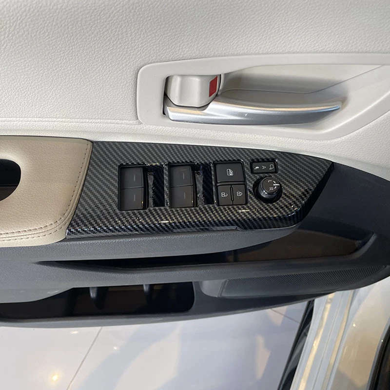 For Toyota Sienna 2021 2022 Inner Door Armrest Window Lift Button Panel Molding Cover Trim