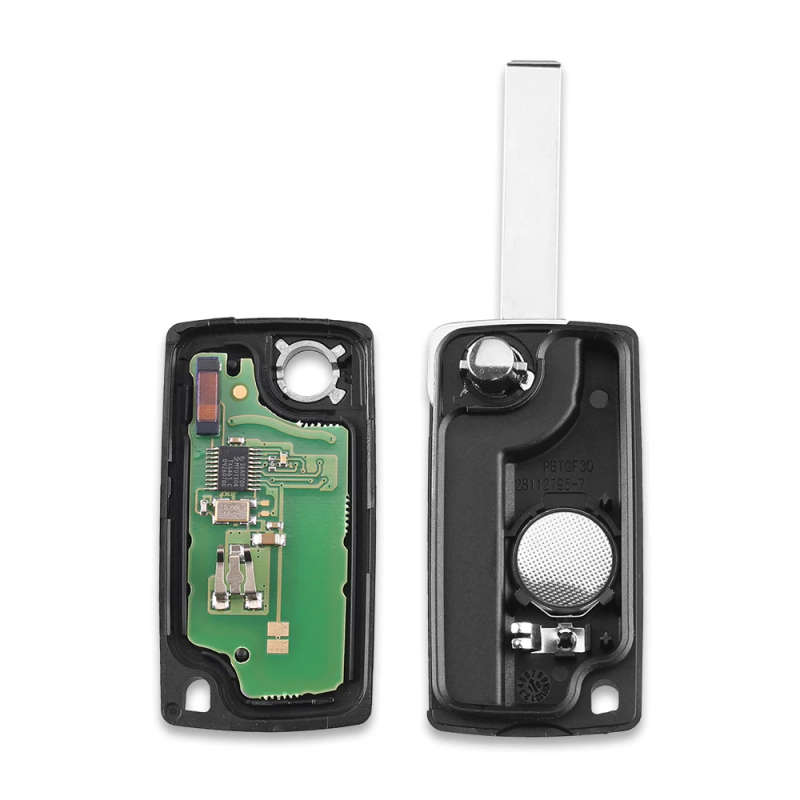 Car Remote Flip Key For PEUGEOT Partner Keyless Entry HU83 Blade CE0536 433MHz Circuit Board