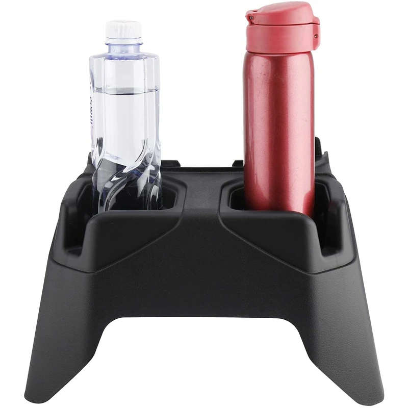 Rear Cup Holder for Jeep Wrangler JL 2018-2021 Floor Console Mounted Drink Holder Storage Box