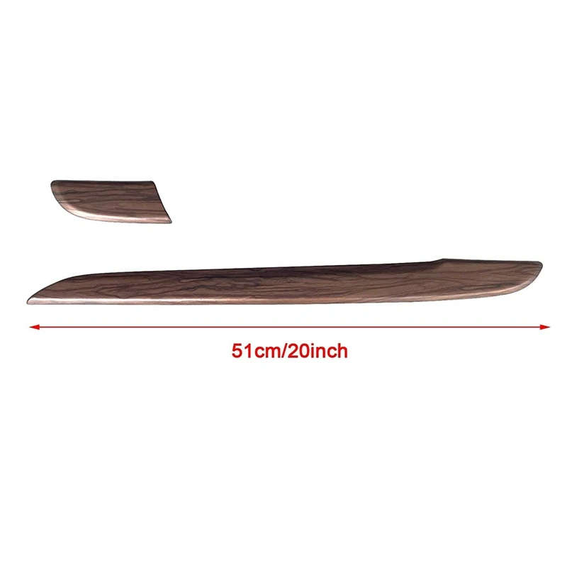 For Honda CRV CR-V 2017-21 Peach Wood Dashboard Panel Dial Trim Cover Center Console Decal Strips