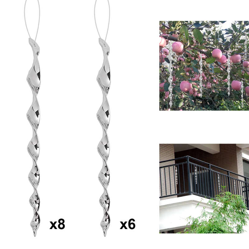 Bird Scare Rods Bird Repeller Bird Repellent Rotating Rod Reflective for Birds Agricultura