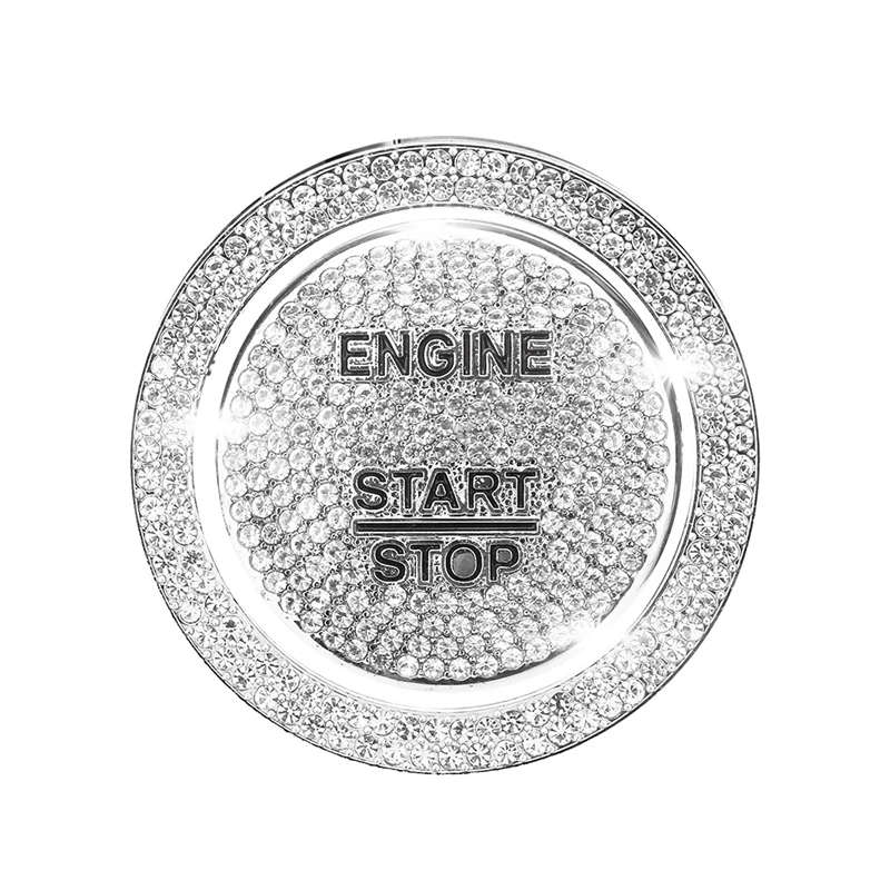 Car Engine Start Stop Ignition One-Button Cover Ring Trim for Mercedes Benz C Class W205 GLC