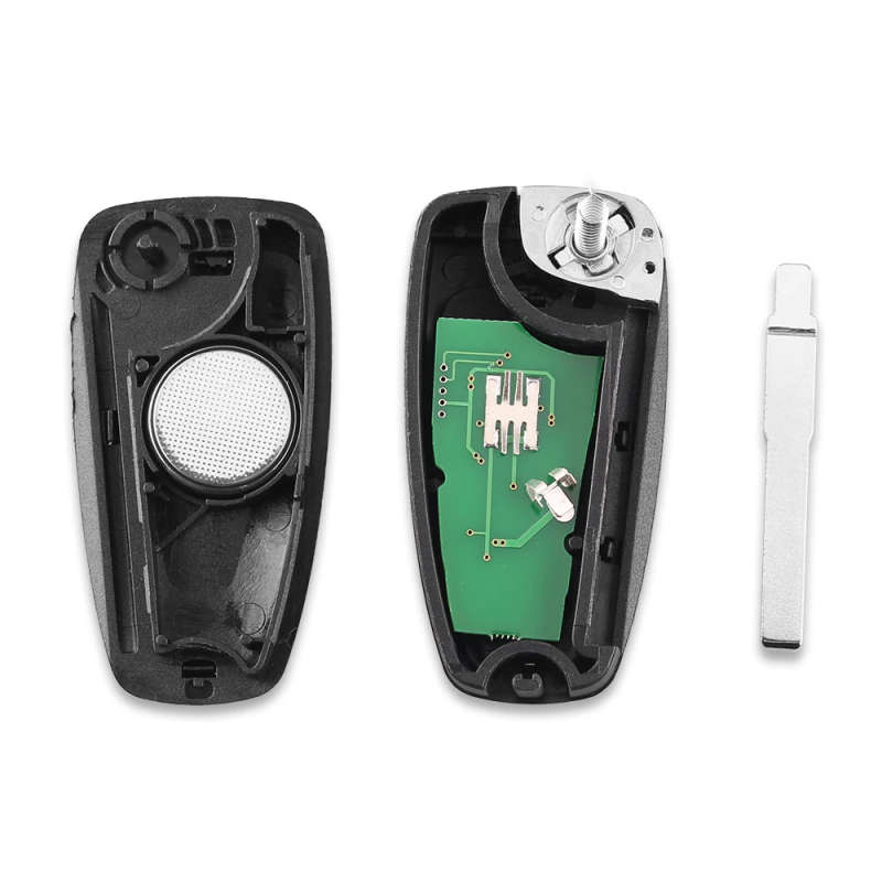 Flip Folding Remote Control Key For Ford Focus Fiesta 2013 Fob Case With HU101 Blade 433Mhz ASK