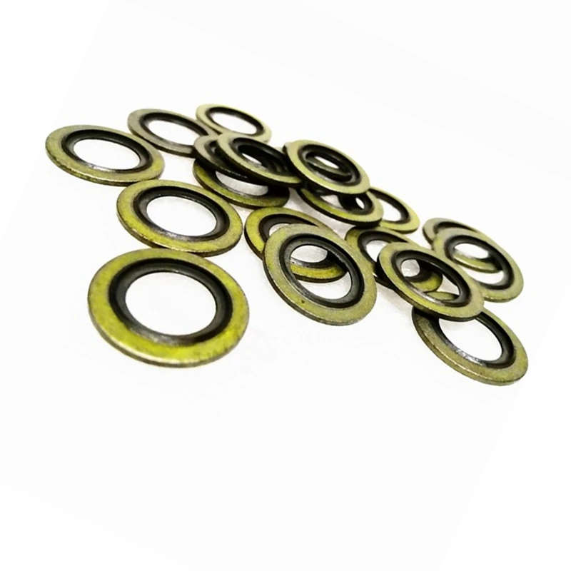 20PCS Engine Oil Drain Plug Gasket 016393/016454 for Peugeot,Toyota,Fiat,Iveco,Nissan,Opel,Volvo
