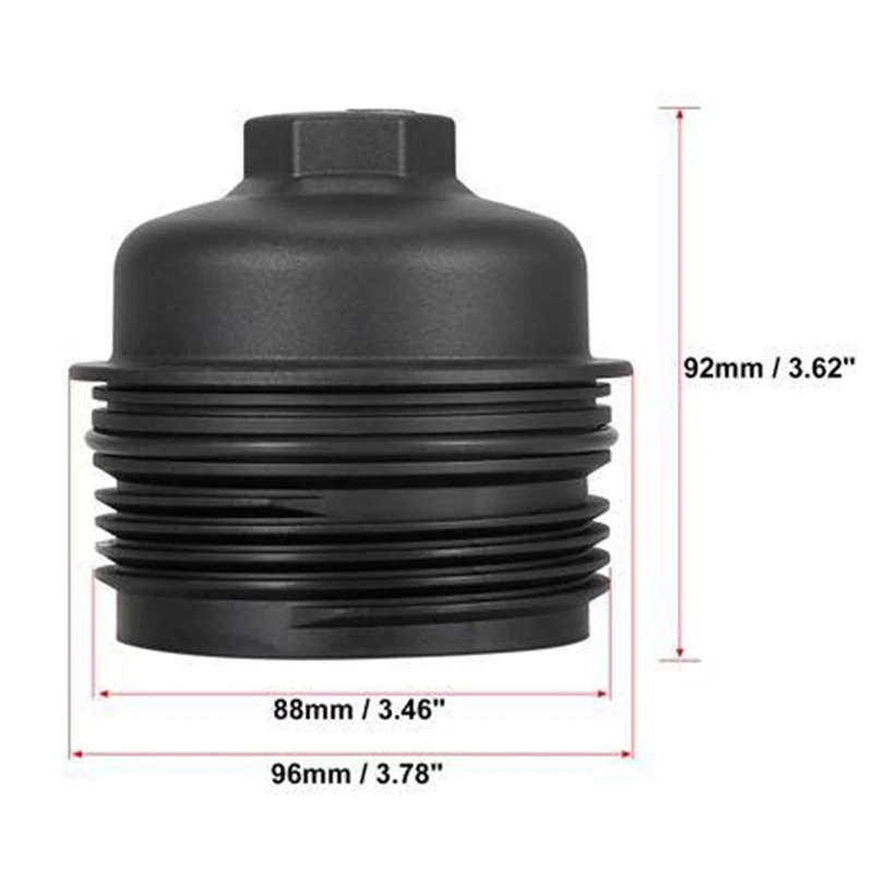 Oil Filter Housing Cover Oil Filter Cover for-Touareg 3.0 TDI 2007-2018 for- A4 A5 A6 2.7TDI 3.0TDI