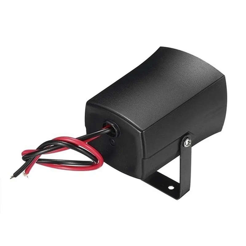 6Tones Car Police Fire Alarm Horn Ring Alarm System Siren Speaker Warning Loud Sound Alarm Speaker