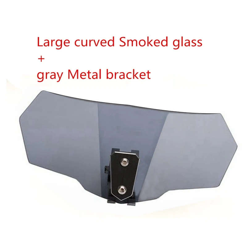 Motorcycle Windshield Adjustable Windscreen Wind Deflector for-BMW Kawasaki Ducati Honda Yamah