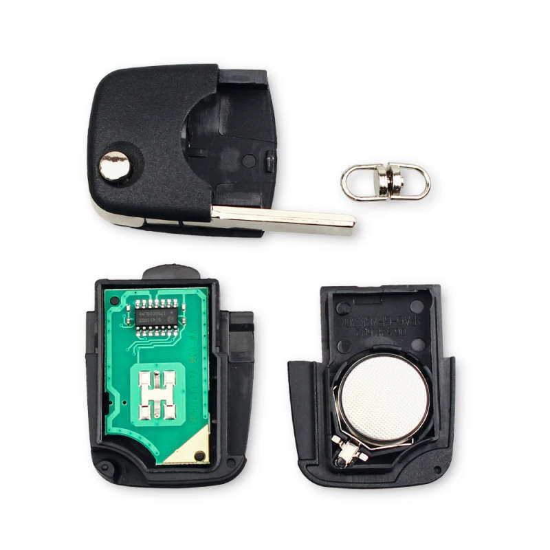 433Mhz 3 Button Car Remote Key For AUDI Flip Fold ID48 Chip For A3 A4 A6 A8 Old Models 1999-2002