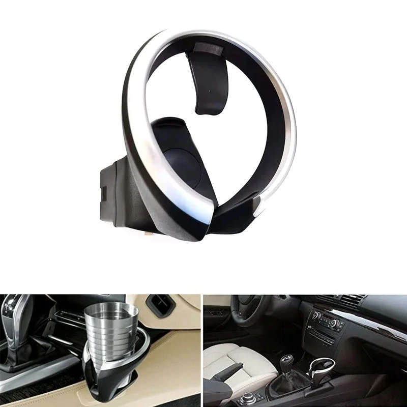 Front Cup Drink Holder Phone Holder Organizer for BMW- 128I 135I 2008-2013 X1 E82 E84 E88