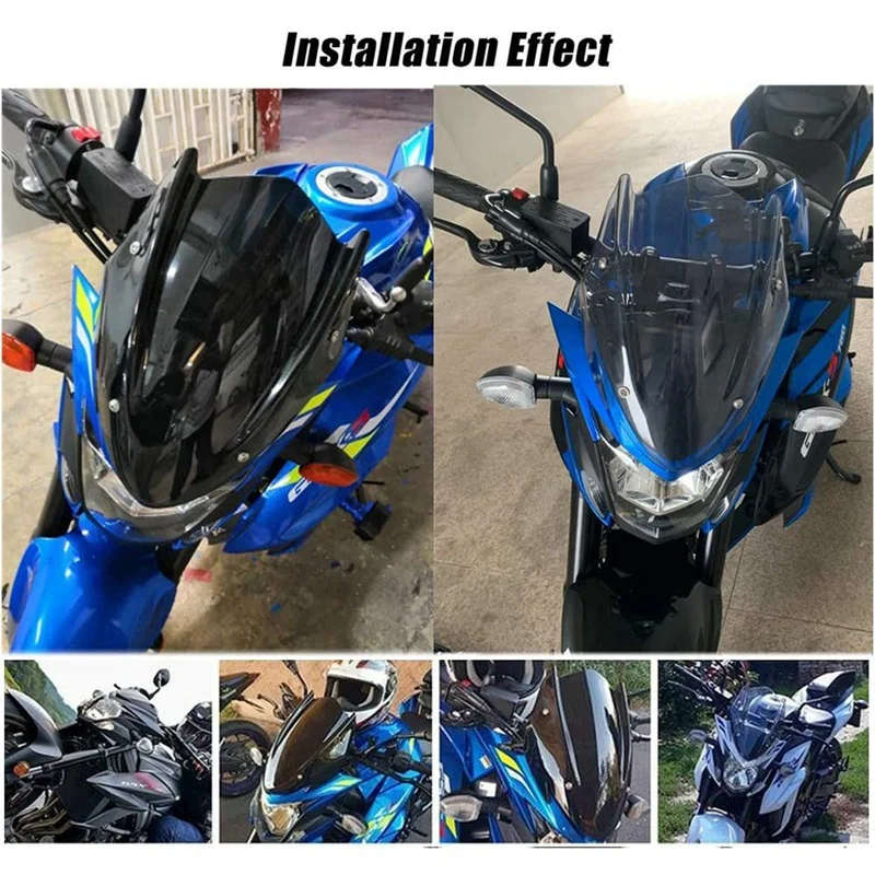 For Suzuki GSX-S750 GSXS750 GSXS 750 2017-2019 2020 2021 Windscreen Windshield Deflector