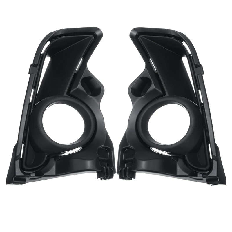 1 Pair Car Front Bumper Bezel Fog Light Lamp Cover for Toyota Highlander 2017-2019