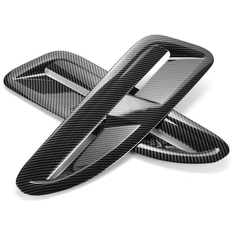 1 Pair XKR Style Car Front Hoods Bonnet Vents Air Outlet Cover Trim for Jaguar XKR XK8