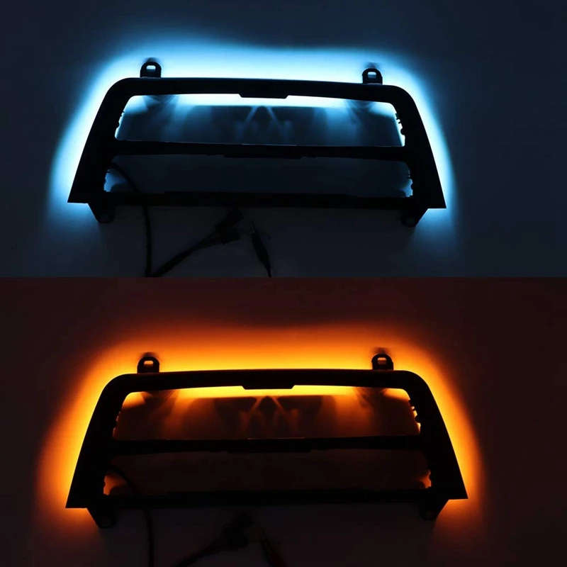 Double Color AC/Radio Trim, Dual LED Luminescent Bezel For-BMW M3 M4 Series F30 F35 3GT
