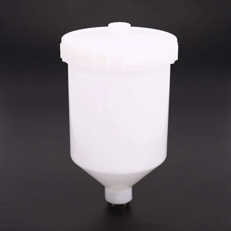 2X 600ML Gravity Paint Spray Gun Cup Pot Replacement For Devilbiss Pro Pri FLG