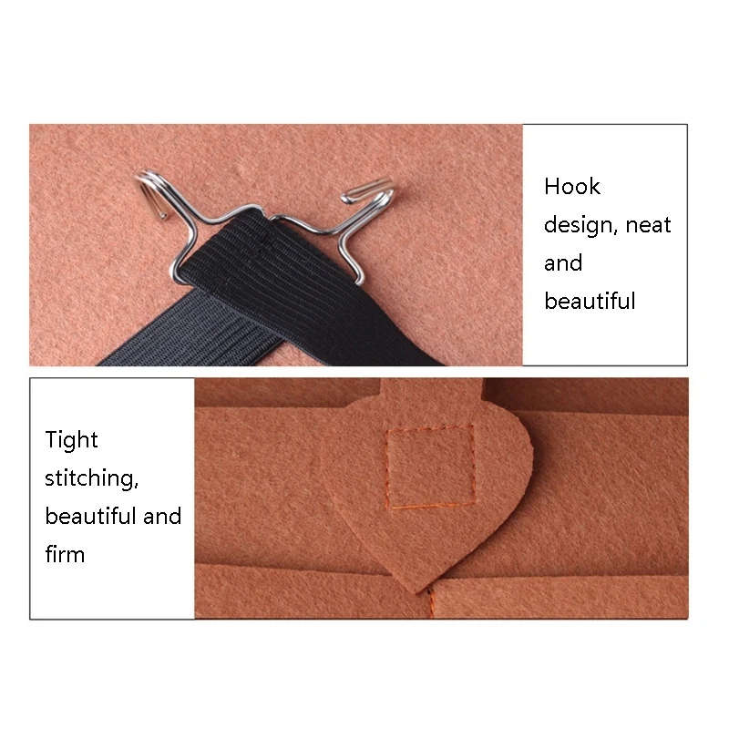 Thicken Felt Cloth Car Seat Back Storage Bag
