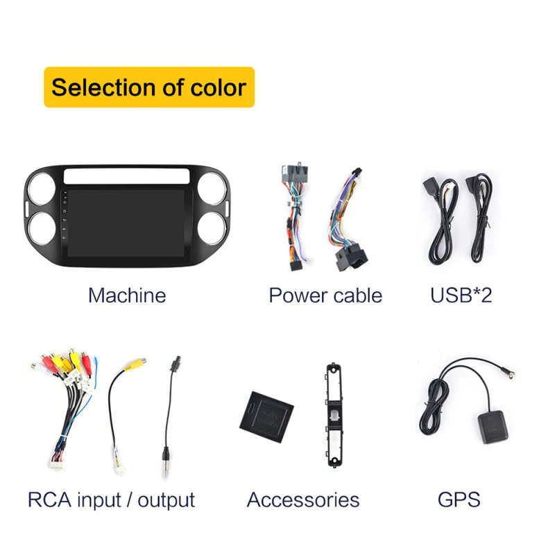 2 Din Android 10  For Volkswagen Tiguan 1 NF 2006-16 Car Radio Multimedia AM RDS Player