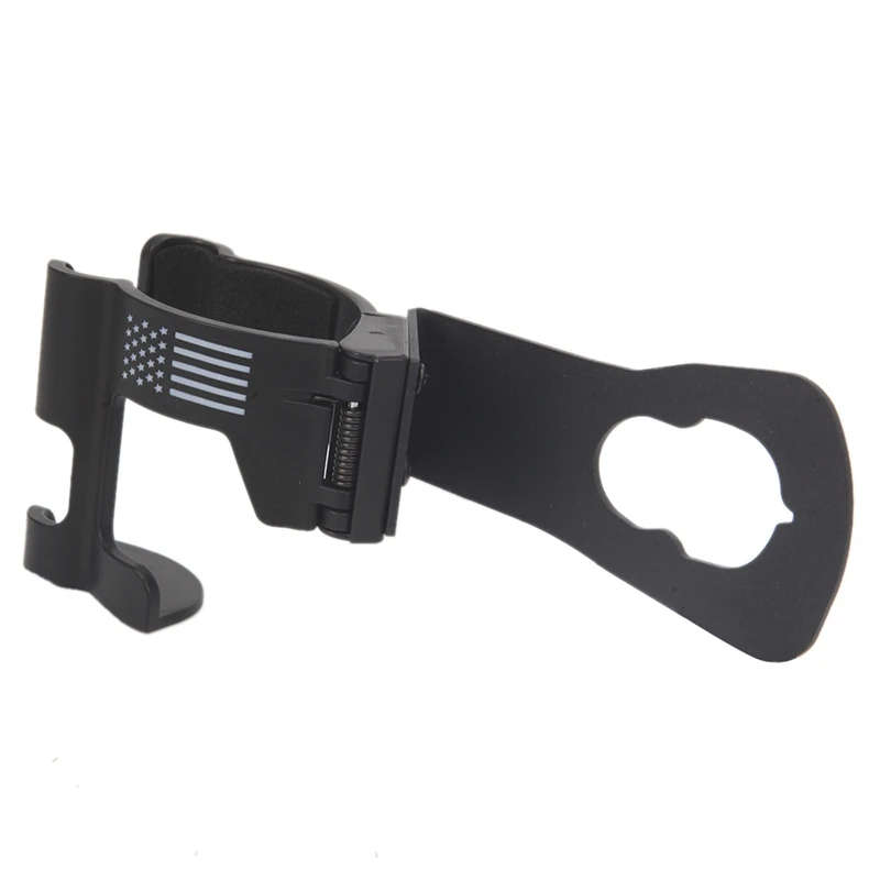 Car USA Flag Drink Cup Phone Holder 2 in 1 Bolt-on Stand Bracket for Jeep Wrangler JK 2012-2018