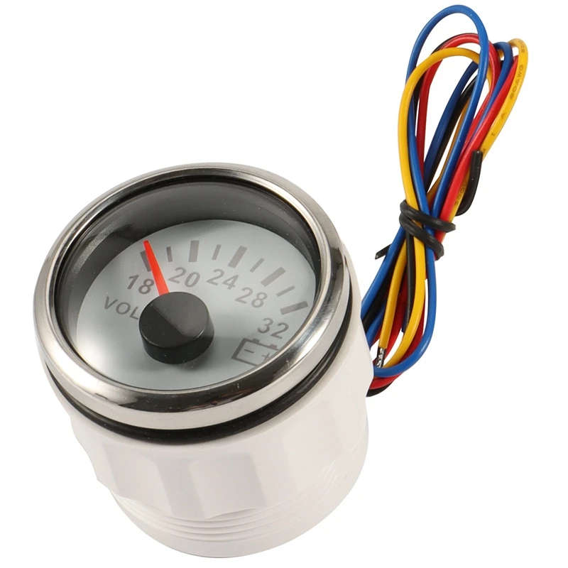Motorcycle Volt Meter Gauge 8-16 Volts Caravan Boat Marine Voltmeter Auto Replacement Parts Gauges