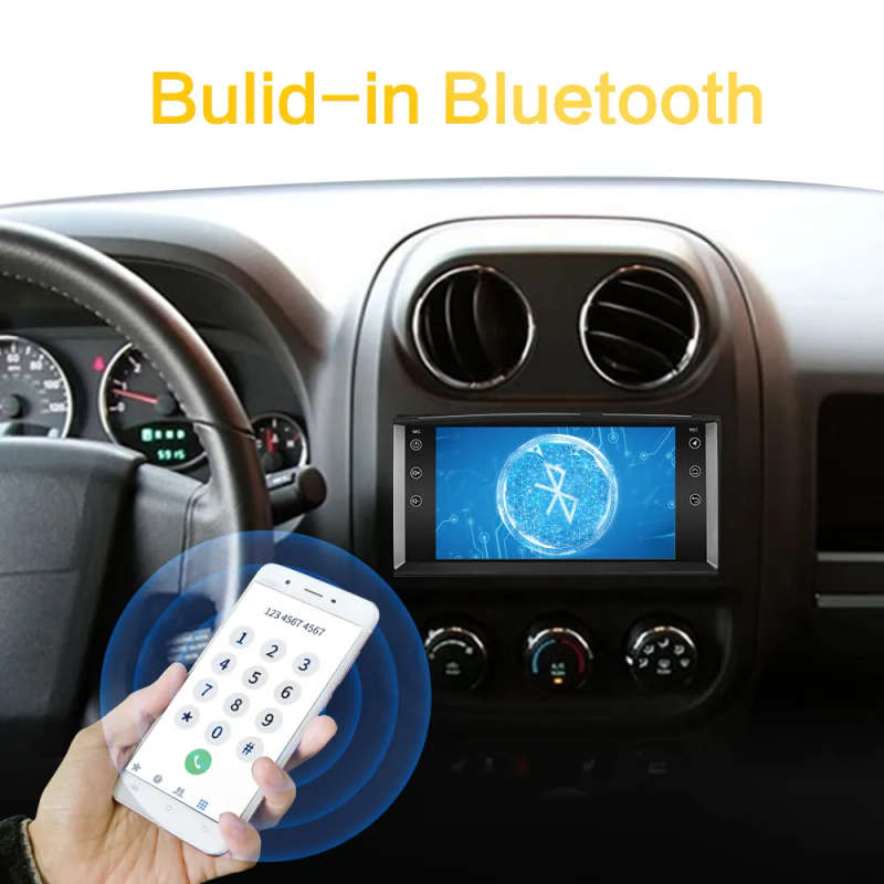 Android 8.1 2DIN Car Radio for Jeep Cherokee Wrangler Car Stereo for Dodge Chrysler Compass GPS