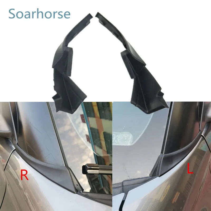 For Nissan Kicks 16 -20 Front Windshield Wiper Side Cowl Extension Cover Trim Water deflector Panel