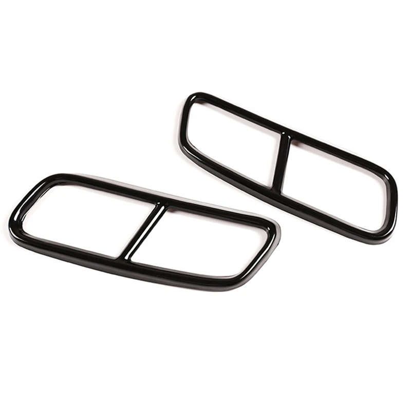 Car Stainless Steel Rear Exhaust Muffler Tail Pipe Cover for Q7 4M 2016-2019