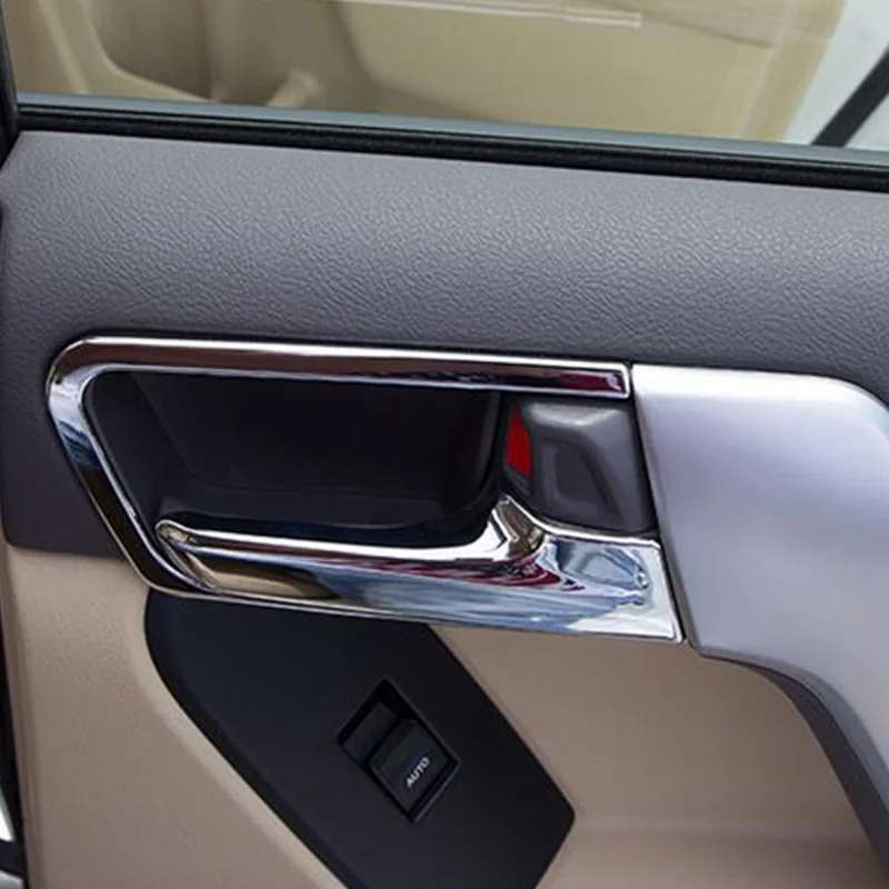 for Toyota Land Cruiser Prado FJ 150 2014 2015 ABS Chrome Interior Door Handle Cover Trims