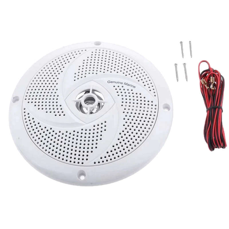 2Pcs Yacht Waterproof Round Speaker System for Car RV Boat Sound Speaker Horn