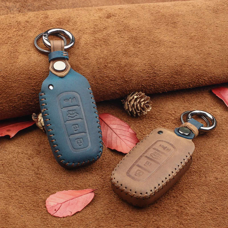 For Kia K2 K5 For Hyundai IX35 Sonata Genesis Equus Elantra Veloster Car Key Case 4 Buttons Covers