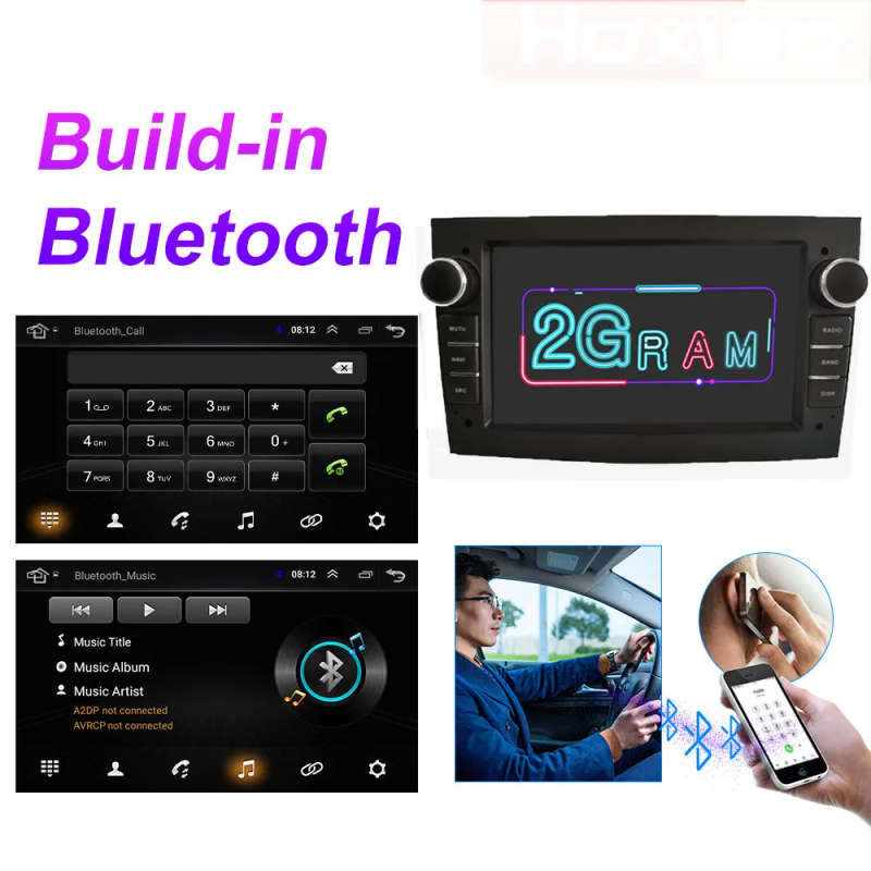 Car Radio 2DIN Android 8.1 for Opel Vauxhall Astra H G J Vectra Antara Zafira Corsa Vivaro Meriva