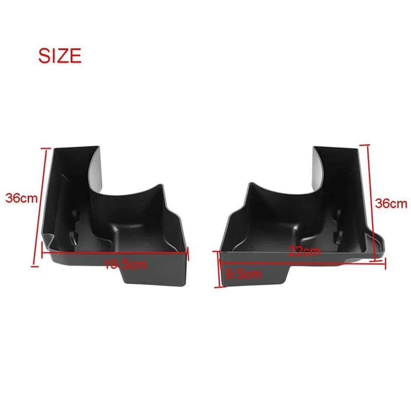 Wheel Well Storage Bin Rear Trunk Organizer,Cargo Storage Box Tray for 2011-18 Jeep Wrangler JK JKU