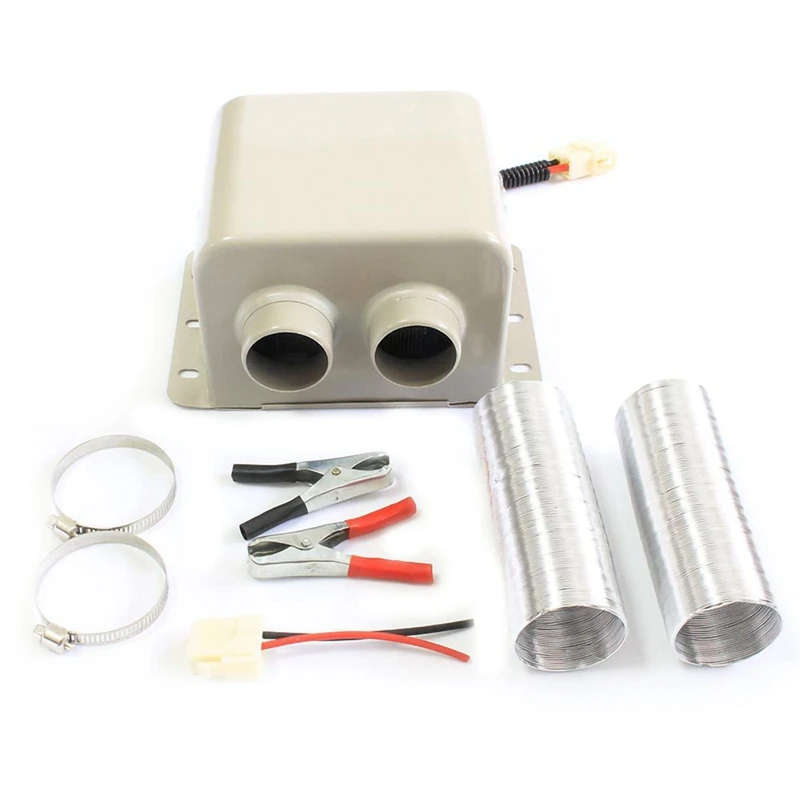 800W Auto Car Heater 12V 2 Hole Heating Defroster Demister Electric Heater