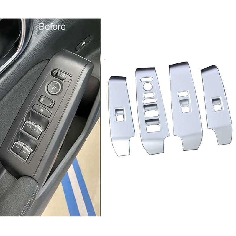 For 11Th Gen Honda Civic 2022 Car Window Lift Switch Panel Cover Door Handle Armrest Trim Frame
